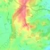 Mapa topográfico Weethley, altitude, relevo