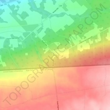 Mapa topográfico Doréa, altitude, relevo