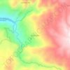 Mapa topográfico Quinua Baja, altitude, relevo