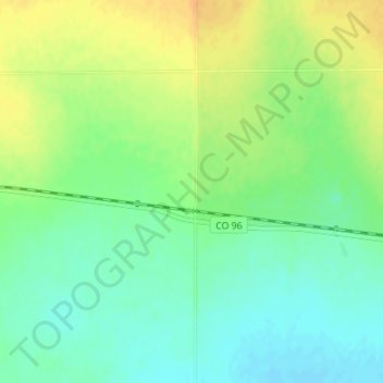 Mapa topográfico Galatea, altitude, relevo