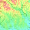 Mapa topográfico La Mata, altitude, relevo
