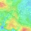 Mapa topográfico Le Hallay, altitude, relevo