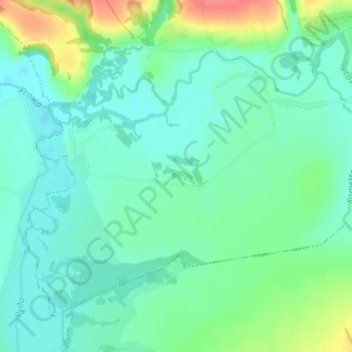 Mapa topográfico Макеевка, altitude, relevo