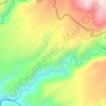 Mapa topográfico Plateau, altitude, relevo