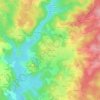 Mapa topográfico Meyrignac, altitude, relevo