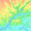 Mapa topográfico Talmont, altitude, relevo