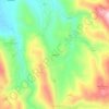 Mapa topográfico Trignete, altitude, relevo