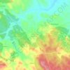 Mapa topográfico São Miguel do Pinheiro, altitude, relevo