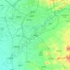 Mapa topográfico 浑南区, altitude, relevo