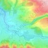 Mapa topográfico Pont-de-l'Arn, altitude, relevo