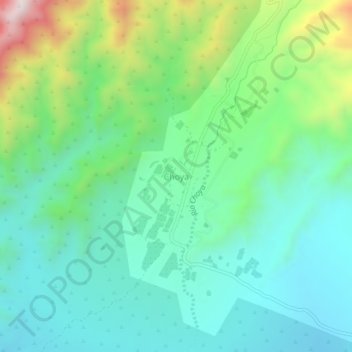 Mapa topográfico Choya, altitude, relevo