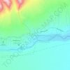 Mapa topográfico Blanco Encalada, altitude, relevo