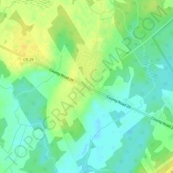 Mapa topográfico Tincap, altitude, relevo