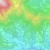 Mapa topográfico Cortiana, altitude, relevo