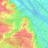 Mapa topográfico Les Justicions, altitude, relevo