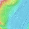 Mapa topográfico Breitbach - Rio Largo, altitude, relevo