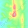 Mapa topográfico Mount Lock, altitude, relevo