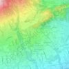 Mapa topográfico Paderno del Grappa, altitude, relevo