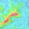 Mapa topográfico Morro da Nova Cintra, altitude, relevo