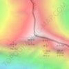Mapa topográfico Lhotse, altitude, relevo