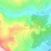 Mapa topográfico Calera, altitude, relevo