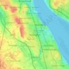 Mapa topográfico Bebington, altitude, relevo