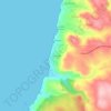 Mapa topográfico Porto Alabe, altitude, relevo