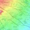 Mapa topográfico Fraccionamiento Virginia, altitude, relevo