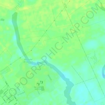 Mapa topográfico La Union, altitude, relevo