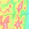 Mapa topográfico Berety, altitude, relevo