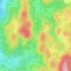 Mapa topográfico Brudieux, altitude, relevo