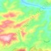 Mapa topográfico Kohala Bala, altitude, relevo