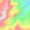 Mapa topográfico Coconetla, altitude, relevo