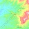Mapa topográfico Lalibela, altitude, relevo