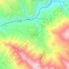 Mapa topográfico Matinga, altitude, relevo