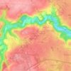 Mapa topográfico La Micauderie, altitude, relevo