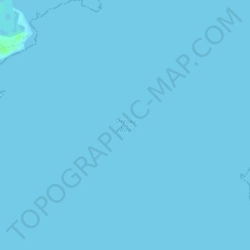 Mapa topográfico Streaky Bay, altitude, relevo