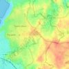 Mapa topográfico La Fontaine aux Pèlerins, altitude, relevo