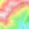 Mapa topográfico Fontaines de Paradis, altitude, relevo