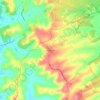 Mapa topográfico Petrignano, altitude, relevo