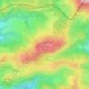 Mapa topográfico Zentinela, altitude, relevo