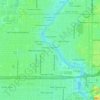 Mapa topográfico Michigan Park, altitude, relevo