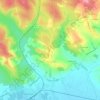 Mapa topográfico Las Planes, altitude, relevo