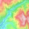 Mapa topográfico Tabarca, altitude, relevo