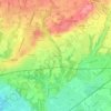 Mapa topográfico Cabella, altitude, relevo