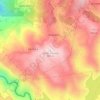 Mapa topográfico Santo António, altitude, relevo
