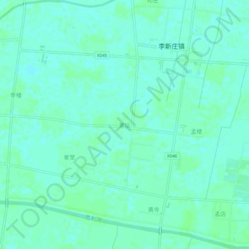 Mapa topográfico 黄坛, altitude, relevo