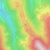 Mapa topográfico Boz, altitude, relevo