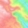 Mapa topográfico Salto de Bordones, altitude, relevo