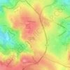 Mapa topográfico Gleadless Common, altitude, relevo